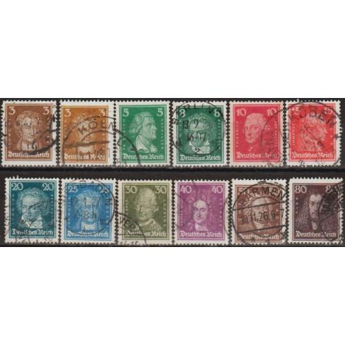 1926 - Німеччина - Відомі німці Mi.385-97  _23,80 €