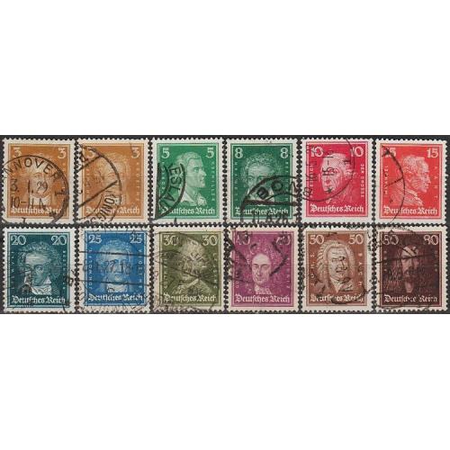 1926 - Німеччина - Відомі німці Mi.385-97  _24,0 €