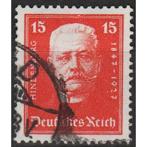 1927 - Німеччина - 80 років Гінденбурга 15 Mi.404 _3,0 € _гаш