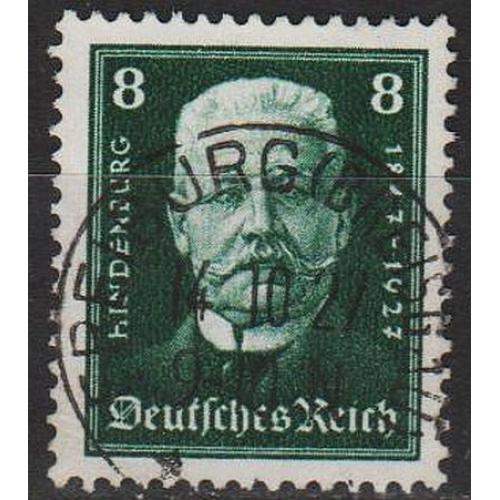 1927 - Німеччина - 80 років Гінденбурга 8 Mi.403 _2,0 € _гаш