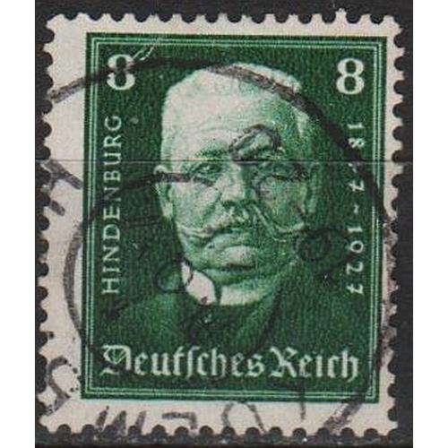 1927 - Німеччина - 80 років Гінденбурга 8 Mi.403 _2,0 € _гаш