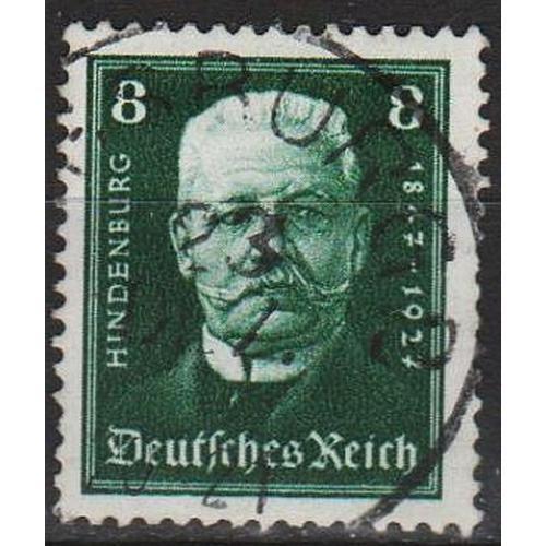 1927 - Німеччина - 80 років Гінденбурга 8 Mi.403 _2,0 € _гаш