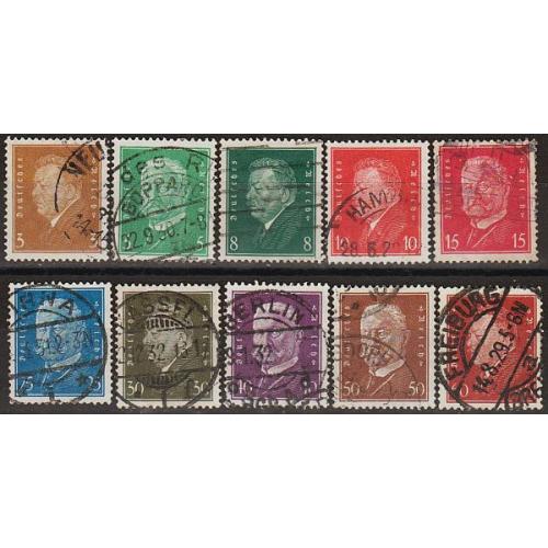 1928 - Німеччина - Стандарт - Президенти Mi.410-21  _17,30 €