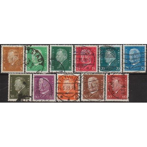 1928 - Німеччина - Стандарт - Президенти Mi.410-21 _23,0 €