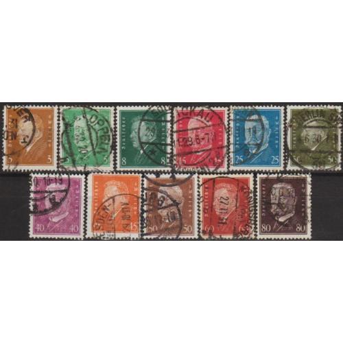 1928 - Німеччина - Стандарт - Президенти Mi.410-22  _27,30 €