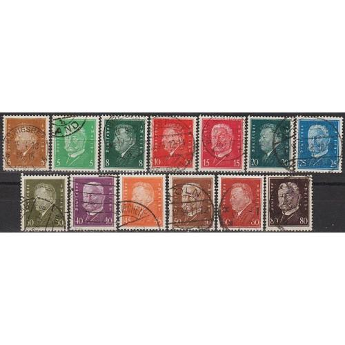 1928 - Німеччина - Стандарт - Президенти Mi.410-22  _35,0 € _ПОВНА
