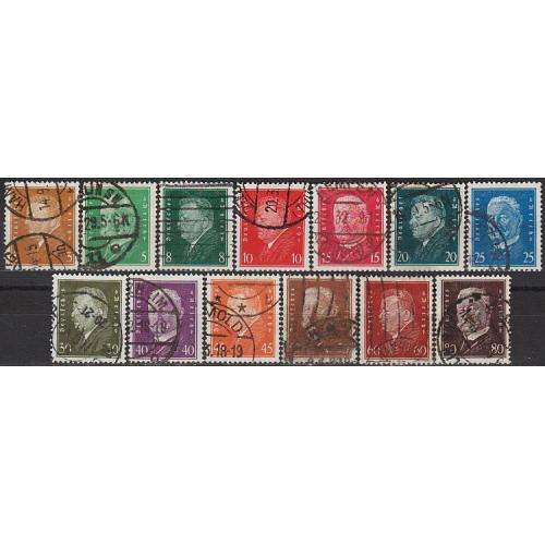 1928 - Німеччина - Стандарт - Президенти Mi.410-22  _35,0 € _ПОВНА