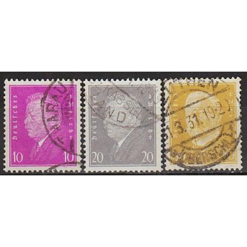 1930 - Германия - Стандарт - Президенты Mi.435-37 _5,0 €