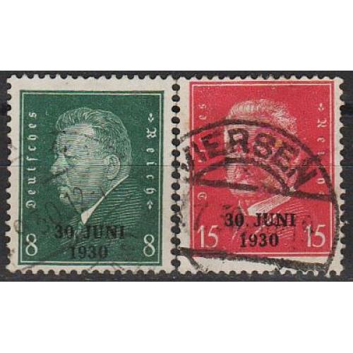 1930 - Німеччина - Рейнланд - надруки Mi.444-45 _2,40 €
