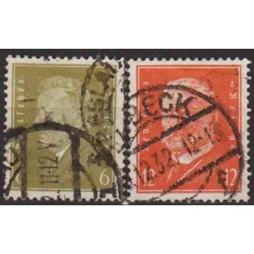 1932 - Німеччина - Стандарт - Президенти Mi.465-66 _1,80 €