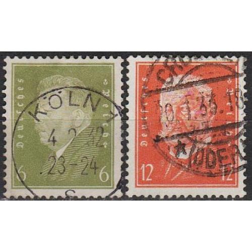 1932 - Німеччина - Стандарт - Президенти Mi.465-66 __1,80 €