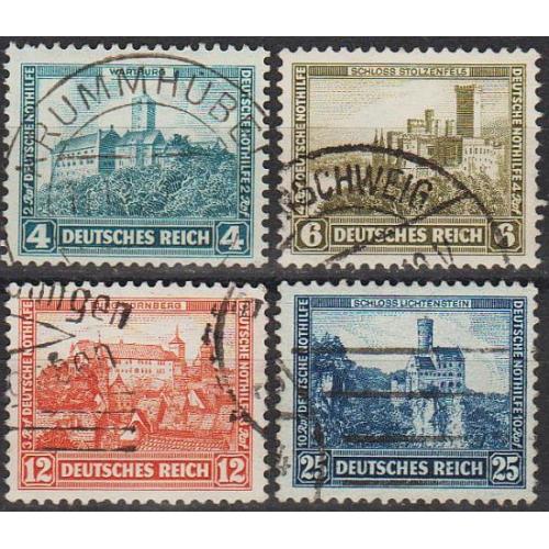 1932 - Німеччина - Замки і палаци Mi.474-77  _31,50 €