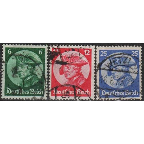 1933 - Рейх - Фрідрих Великий Mi.479-81 _40,0 € _гаш