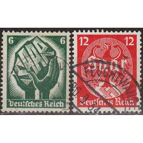1934 - Рейх - Саар Мі.544-45 _гаш