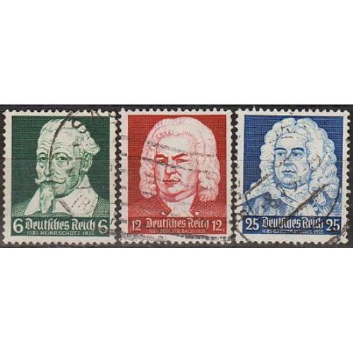 1935 - Рейх - Композитори Mi.573-75 _3.0 €