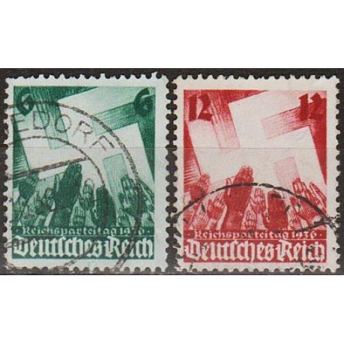 1936 - Рейх - Партз'їзд в Нюрнберзі Mi.632-33