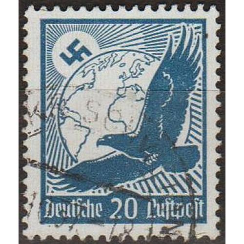1934 - Рейх - Авіапошта - Орел 20 Мі.532 _2,20 € _гаш