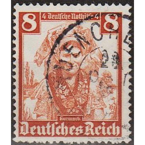 1934 - Рейх - Народні костюми 8 Mi.592 _гаш _2,0 €