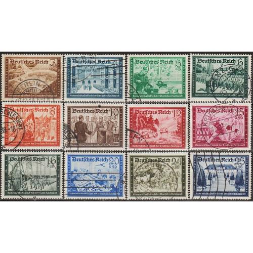 1939 - Рейх - Пошта Німеччини Mi.702-713 _гаш _40,0 €