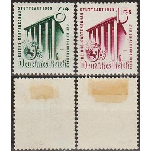 1939 - Рейх - Садова виставка в Штутгарті Mi.692-93 *