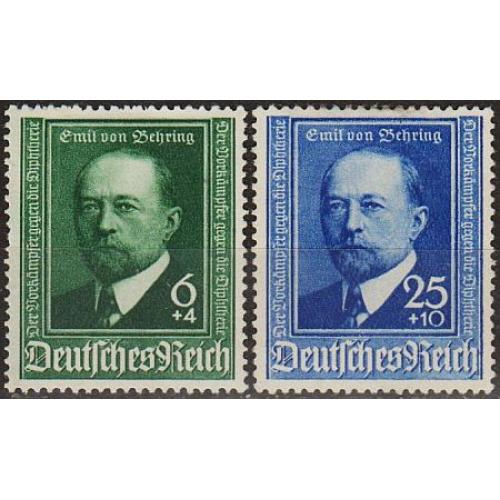 1940 - Рейх - Еміль Беринг Mi.760-61 (*)