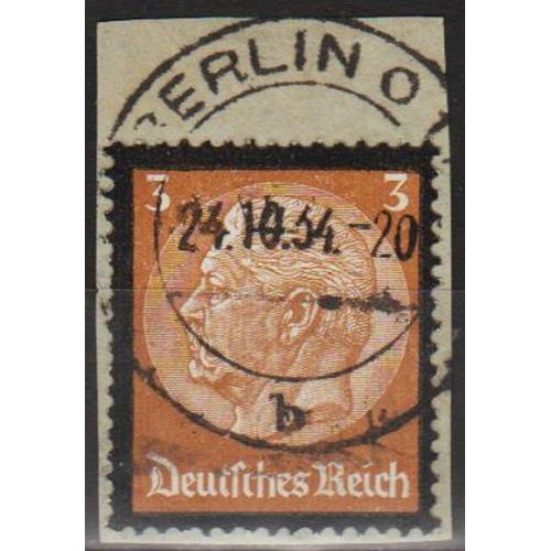 1934 - Рейх - Гінденбург - Траурний випуск 3 Mi.548 _вирізка