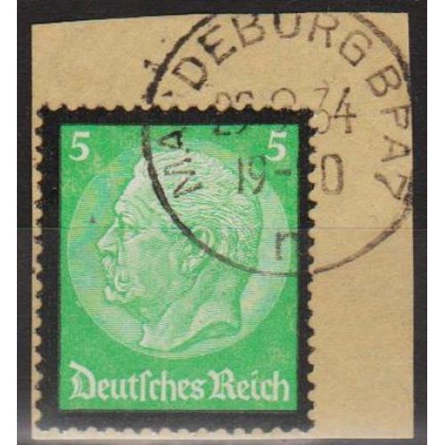 1934 - Рейх - Гінденбург - Траурний випуск 5 Mi.549 _вирізка