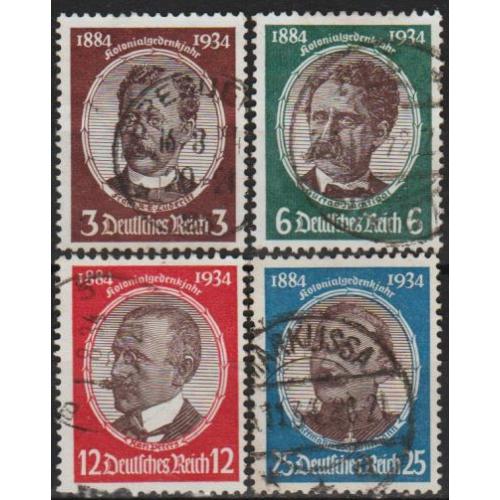 1934 - Рейх - Колонізатори Mi.540-43 _38.0 €