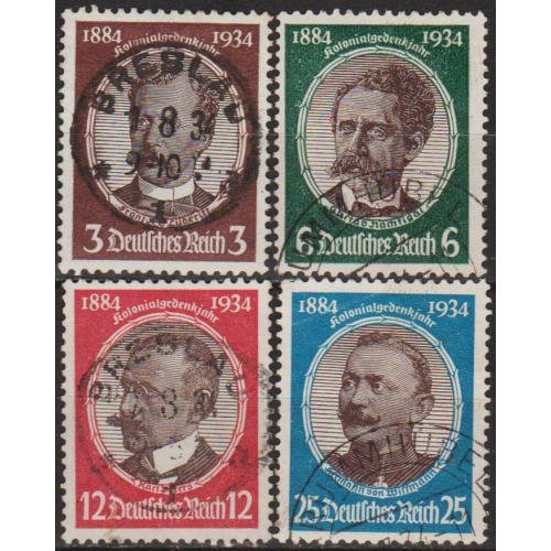 1934 - Рейх - Колонізатори Mi.540-43 _38.0 €