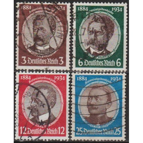 1934 - Рейх - Колонізатори Mi.540-43 _38.0 €