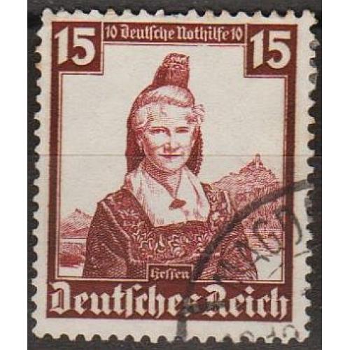 1935 - Рейх - Народні костюми 15 Mi.594 _гаш _7,50 €