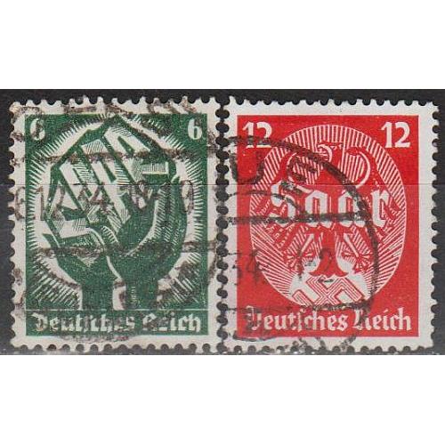 1934 - Рейх - Саар Mi.544-45  _гаш