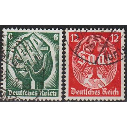 1934 - Рейх - Саар Mi.544-45  _гаш