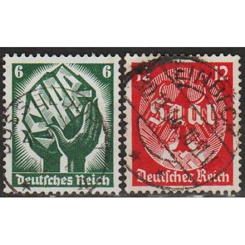 1934 - Рейх - Саар Mi.544-45  _гаш