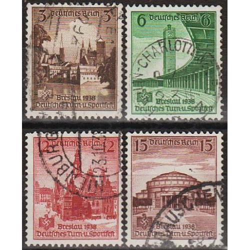 1938 - Рейх - Спортивний турнір у Бреcлау Мі.665-68  _3.0 €