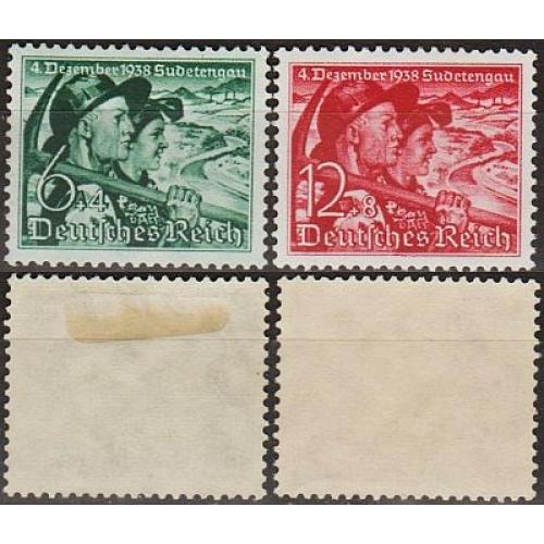 1938 - Рейх - Голосування в Судетах Mi.684-85  _5,0 € *