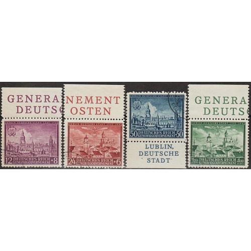 1942 - Рейх - Ген.- Губернаторство - 600 років Любліна Mi.92-95  _5,0 €