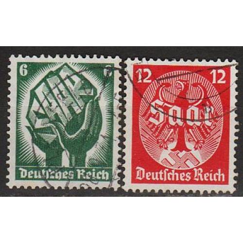1934 - Рейх - Саар Mi.544-45  _гаш
