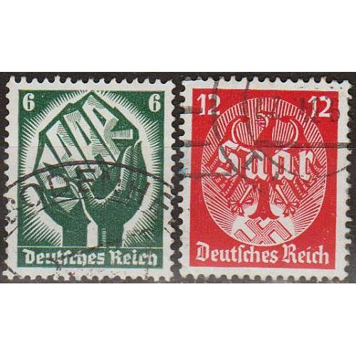 1934 - Рейх - Саар Mi.544-45  _гаш