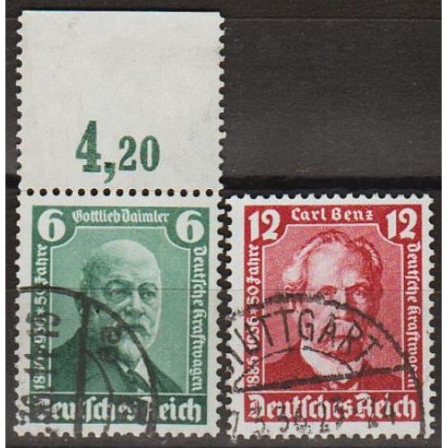 1936 - Рейх - Даймлер-Бенц Mi.604-605  _2,50 €