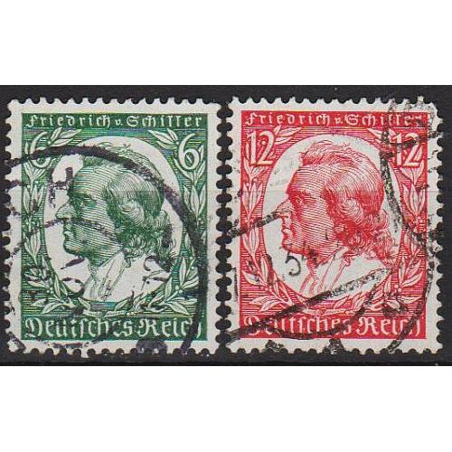 1934 - Рейх - Шиллер Mi.554-55 _1.60 EU