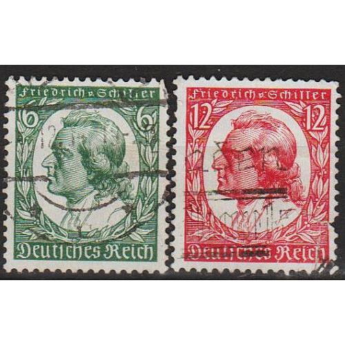 1934 - Рейх - Шиллер Mi.554-55 _1.60 €