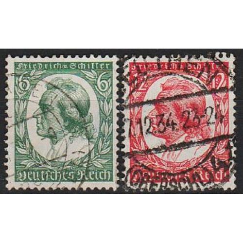 1934 - Рейх - Шиллер Mi.554-55 _1.60 €