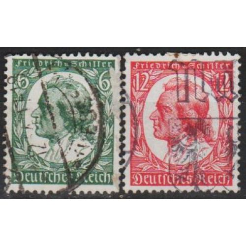 1934 - Рейх - Шиллер Mi.554-55 _1.60 €