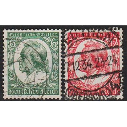 1934 - Рейх - Шиллер Mi.554-55 _1.60 €