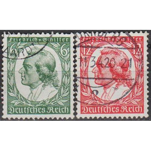 1934 - Рейх - Шиллер Mi.554-55 _1.60 €