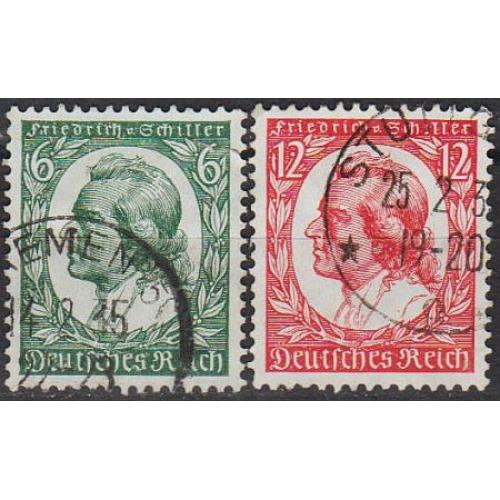 1934 - Рейх - Шиллер Mi.554-55 _1.60 €