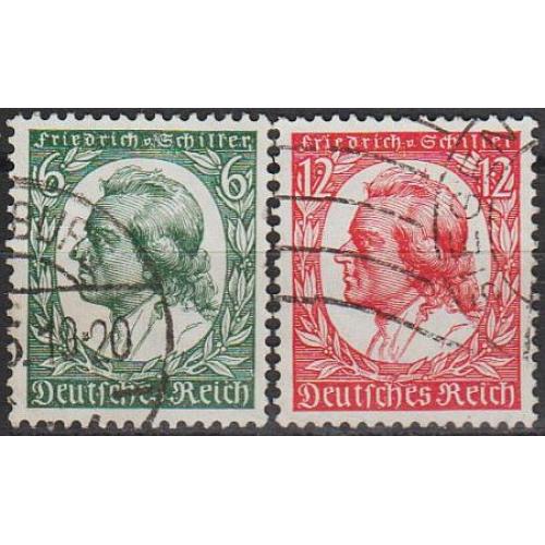 1934 - Рейх - Шиллер Mi.554-55 _1.60 €