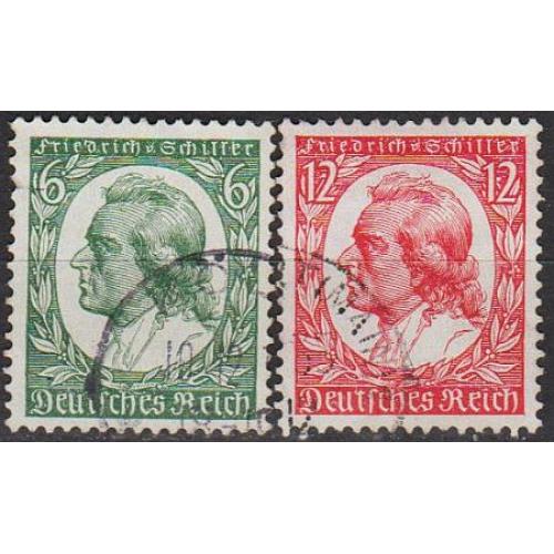 1934 - Рейх - Шиллер Mi.554-55 _1.60 €