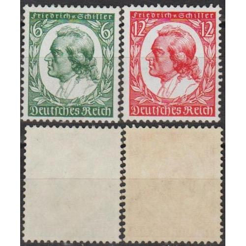 1934 - Рейх Шиллер Mi.554-55 _37.0 €  **/*